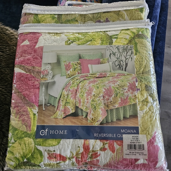 C & F Twin Quilt Set NEW MOANA Tropical L👀K - Picture 4 of 12